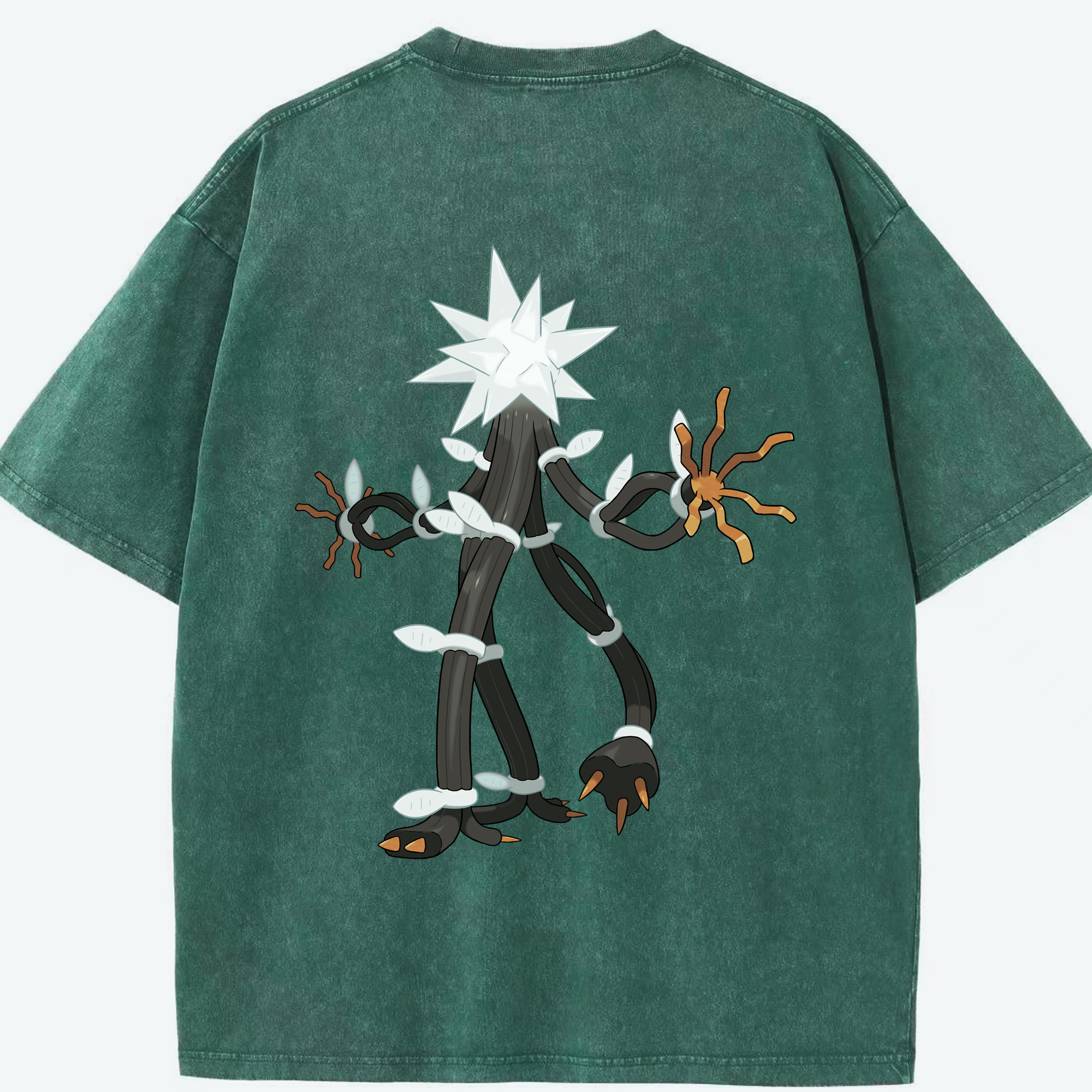 （画像用） ポケットモンスター Pokémon 綿100% ヴィンテージ風 半袖Tシャツ（背面プリント）